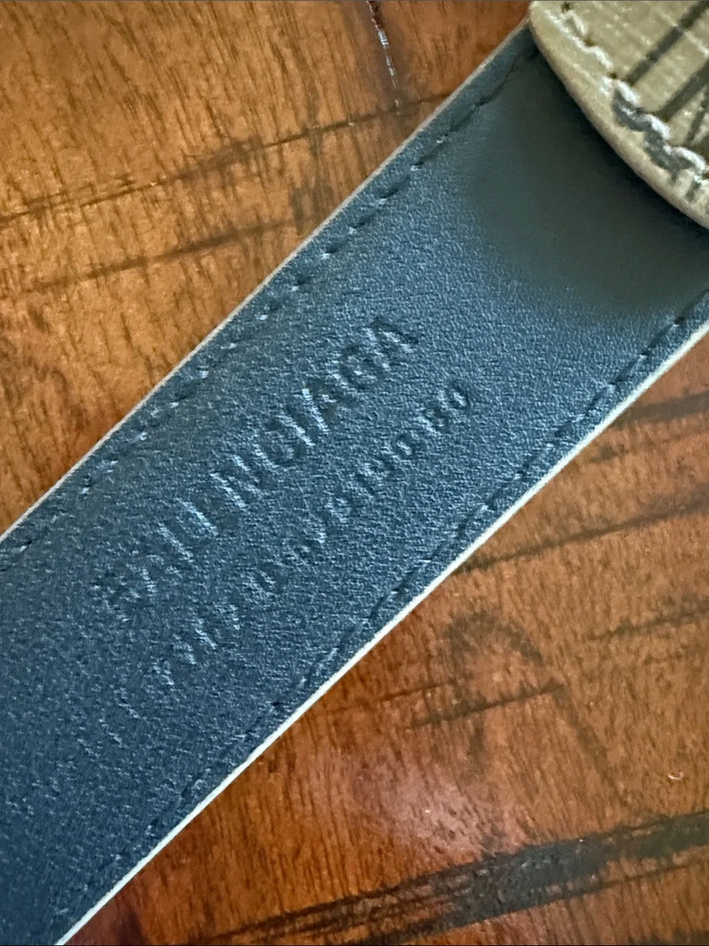 NWOT Balenciaga Beige Monogram Canvas Belt Double B Buckle